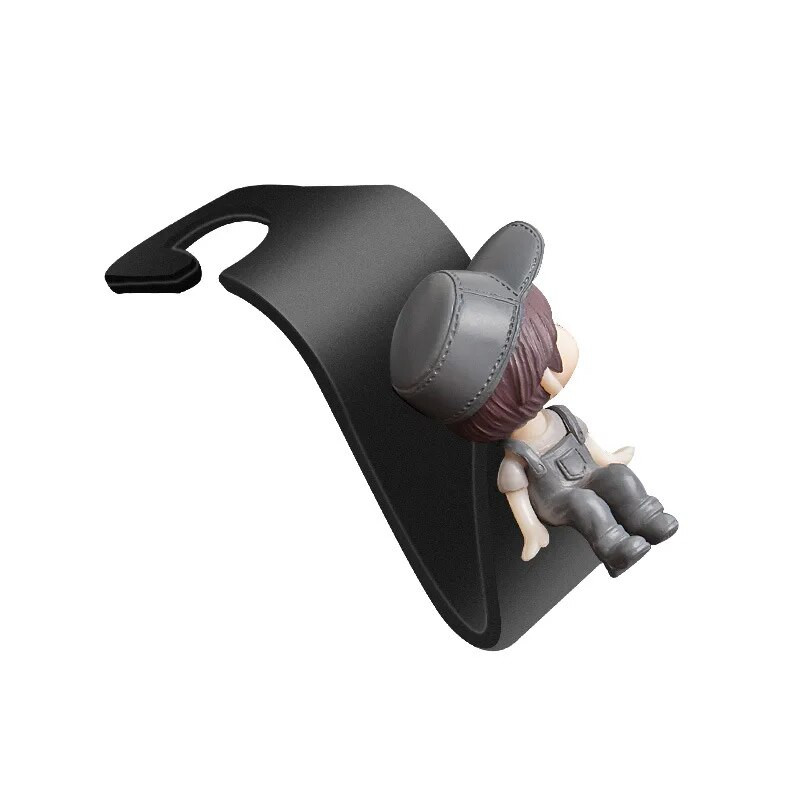 2Gb Universāls Auto sēdekļa atzveltnes āķis Cute Cartoon Sēdekļa āķis Auto Glabāšana Aizmugurējā sēdekļa āķis Salona pakaramo turētāju piederumi