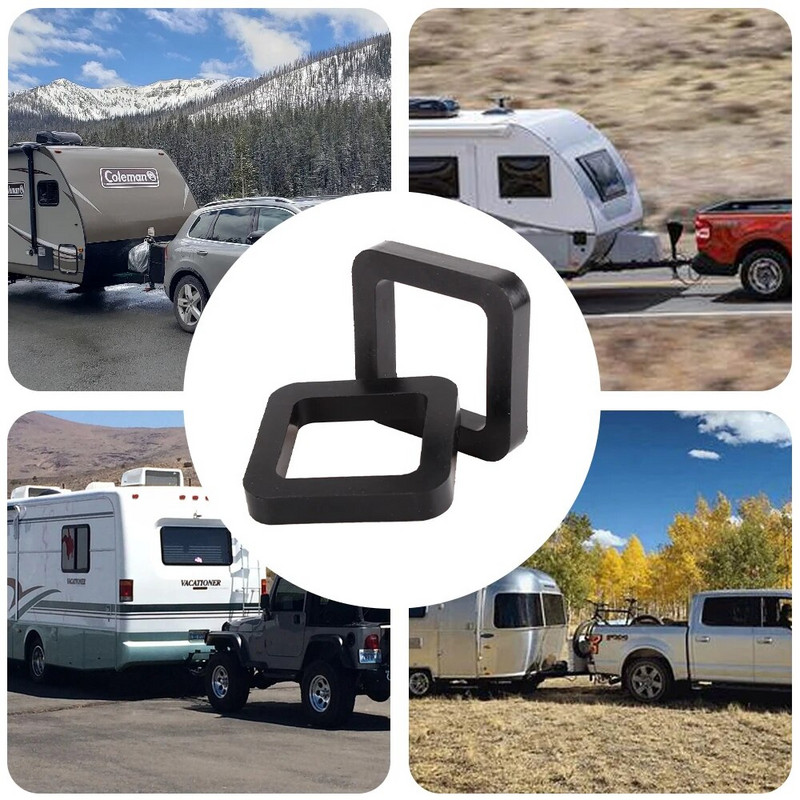 RASTP-2Pcs 2" γάντζος ρυμούλκησης σιγαστήρας προφυλακτήρας ανάρτησης δέκτης εξάλειψης θορύβου Σιγαστήρα μαξιλαράκι κοτσαδόρου προφυλακτήρας ελαστικό μαξιλαράκι RS-TUR010