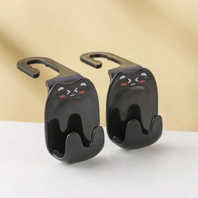 2tk Auto multifilmi konksud istme seljatoe rippkinnitus auto käekoti panipaik Sisekorrus auto tagaistmed konksu hoidja klambri riidepuu