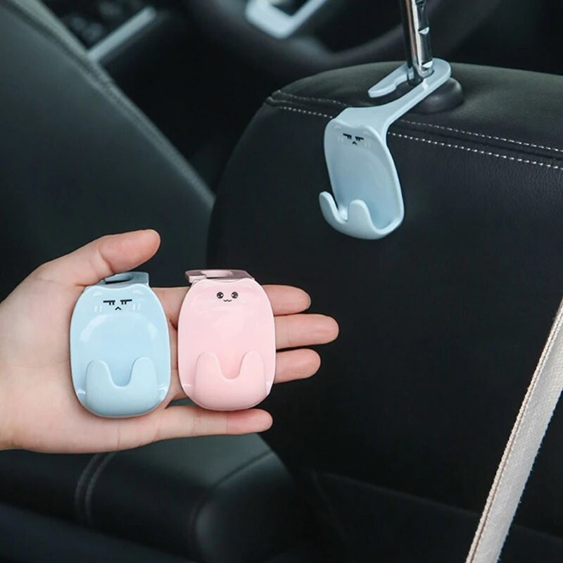 2tk Auto multifilmi konksud istme seljatoe rippkinnitus auto käekoti panipaik Sisekorrus auto tagaistmed konksu hoidja klambri riidepuu