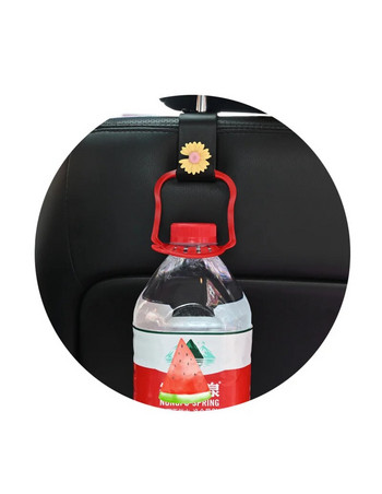Творческа кука за кола Карикатура Сладка облегалка на задната седалка Висяща кука Автомобилен интериор Куки за държач за съхранение