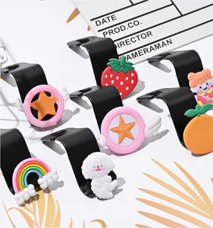 Radošs auto āķis multfilma Jauki aizmugurējā sēdekļa atzveltnes pakarināmais āķis automašīnas salona glabāšanas turētāja āķi