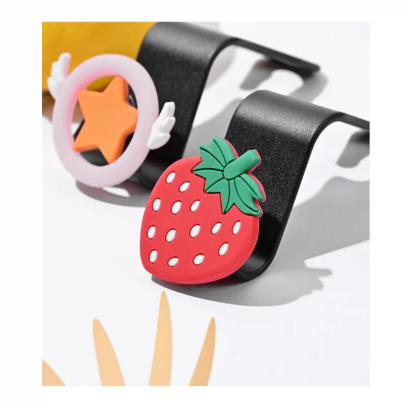 Radošs auto āķis multfilma Jauki aizmugurējā sēdekļa atzveltnes pakarināmais āķis automašīnas salona glabāšanas turētāja āķi