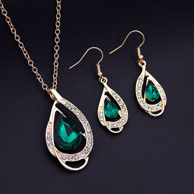 Madingų papuošalų rinkinys moterims pakabukai karoliai auskarai rinkiniai vestuviniai vestuviniai kaklo papuošalai Dovana