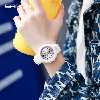 SANDA Νέα τάση μόδας Casual Simple Γυναικείο Αθλητικό Αδιάβροχο Ρολόι χειρός Γυναικείο ρολόι χειρός Ρολόι Relogio Feminino Girl