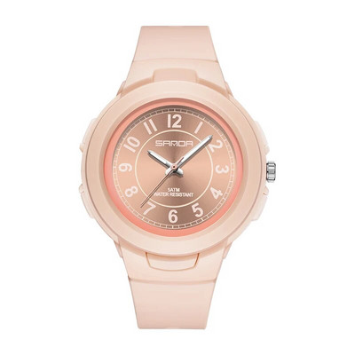 SANDA Nauja mados tendencija Kasdienis paprastas moteriškas kvarcinis sportinis vandeniui atsparus rankinis laikrodis Moteriškas rankinis laikrodis Relogio moteriška mergina