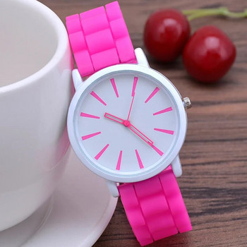 UTHAI CE76 Ултратънък силиконов часовник Женски студентски часовник Jelly Quartz Дамски часовник