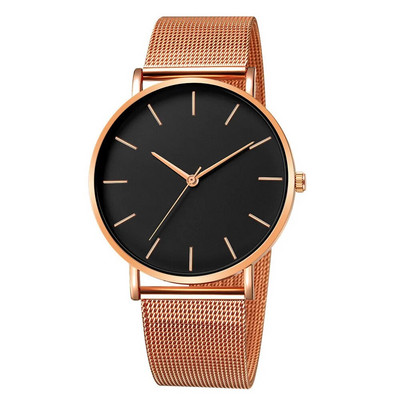 Γυναικείο ρολόι Rose Gold Montre Femme 2023 Mesh Belt Ultra-thin Fashion Relojes Para Mujer Πολυτελή ρολόγια καρπού Reloj Muje