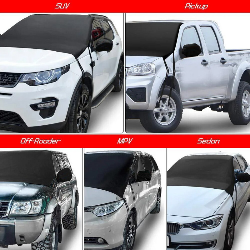 Universal Car μπροστινό κάλυμμα παρμπρίζ Sun Shade Κάλυμμα αυτοκινήτου Snow Car Sunshield Sunshield Waterproof Protection Outdoor Exterior Protector