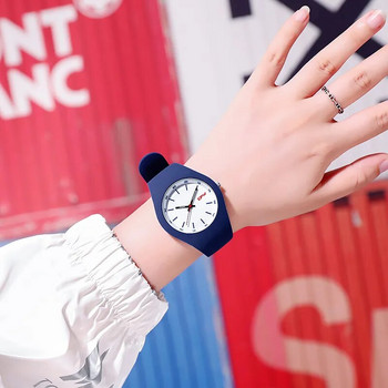 TPW Пълен размер 40 мм дамски часовник с гумена каишка, подходящ за кожата