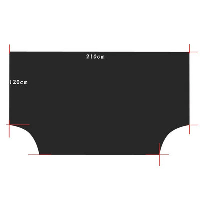 210 x 120 cm Husa de parbriz cu magnet pentru masina Husa de zapada Parasolar Ice Protector de inghet de zapada Parbriz Husa neagra argintie