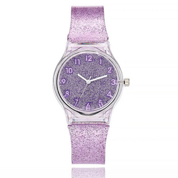 Γυναικείο ρολόι μόδας Geneva Νέο πολύχρωμο γυναικείο ρολόι σιλικόνης Μαθητικό γυναικείο ρολόι Απλό έναστρο ψηφιακό ρολόι χαλαζία