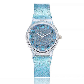 Моден дамски часовник Geneva Нов цветен силиконов дамски часовник Студентски женски часовник Прост звезден дигитален кварцов часовник