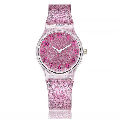 Modni ženski sat Geneva Novi šareni silikonski ženski sat Studentski ženski sat Jednostavan zvjezdani digitalni kvarcni sat