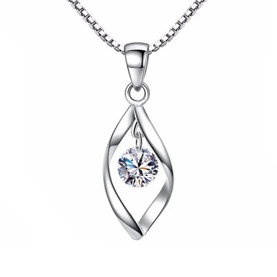 Charm Fashion Eye of Eros tsirkoon kõrvarõngad kaelakee komplekt naistele Luksuslik hõbetatud kunstkivist veetilga ripats pulmakingitus