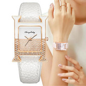 Luksusbrändi naiste käekellad Moekristall teemantidega Kvaliteetse disainiga kvartskell vabaaja valge nahast rihmaga kingikell