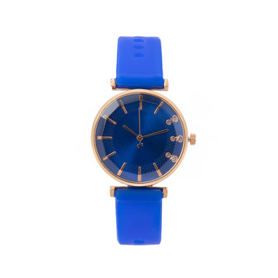 Luksuslikud naiste käekellad Rhinestone'iga kaetud silikoonrihmaga, lihtsa temperamendiga naiste käekell kvartskell naistele kell