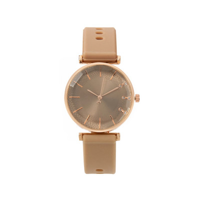 Luksuslikud naiste käekellad Rhinestone'iga kaetud silikoonrihmaga, lihtsa temperamendiga naiste käekell kvartskell naistele kell