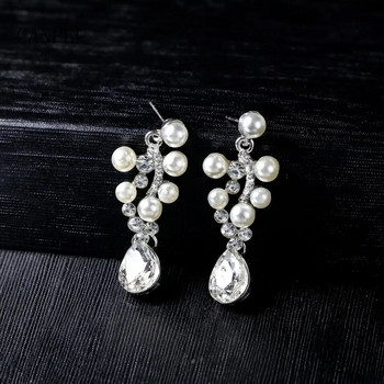 CANPEL Luxury Pearls Νυφικά κοσμήματα για γυναίκες Σετ κολιέ τσόκερ σετ πάρτι χορού γάμου Νύφη σετ κοσμημάτων Αξεσουάρ