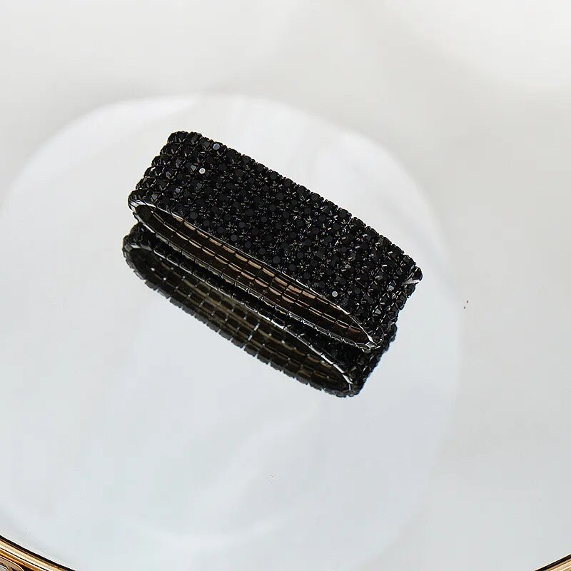 FYUAN Fashion musta kivist kaelakee käevõru kõrvarõngad naistele pika tutiga geomeetriline kett kaelakee naiste peo ehtekomplektid