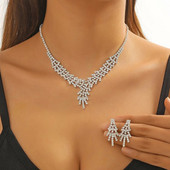 FYUAN geomeetrilised õõnsad kivist kaelakee kõrvarõngad naistele pika tutiga ehete komplektid pulmapidude aksessuaarid