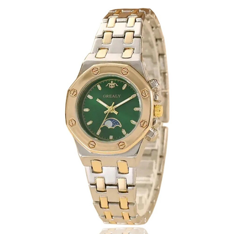 Uus mood naiste käekellad Luksuslik kvartskell vabaaja naiste käekell Roheline lihtne naiste käekell Relogio Feminino Reloj Mujer