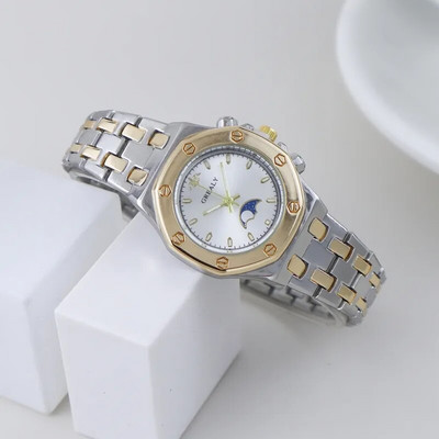 2022 Класически часовници с шестоъгълна стоманена лента за жени Дамски модни ежедневни кварцови ръчни часовници за дами за подарък