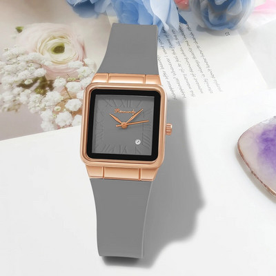 Ρολόι υψηλής ποιότητας Γυναικεία Μόδα Ρολόγια Τετράγωνο καντράν Γυναικεία ρολόγια χειρός Quartz Ρολόι Δώρο Reloj Mujer