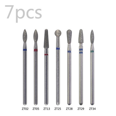 Deimantiniai nagų grąžtai, 3/32 colio odelių antgalis nagų gręžimui, nagų gręžimo antgalis, manikiūro pedikiūro valiklis akriliniams geliniams nagams