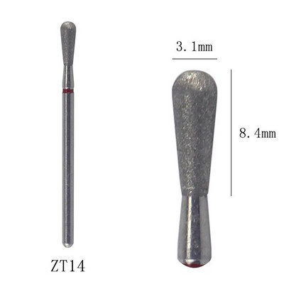 Deimantiniai nagų grąžtai, 3/32 colio odelių antgalis nagų gręžimui, nagų gręžimo antgalis, manikiūro pedikiūro valiklis akriliniams geliniams nagams