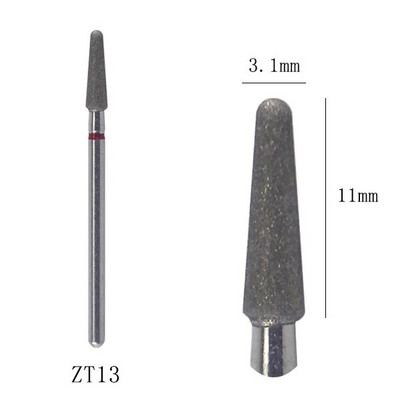 Deimantiniai nagų grąžtai, 3/32 colio odelių antgalis nagų gręžimui, nagų gręžimo antgalis, manikiūro pedikiūro valiklis akriliniams geliniams nagams
