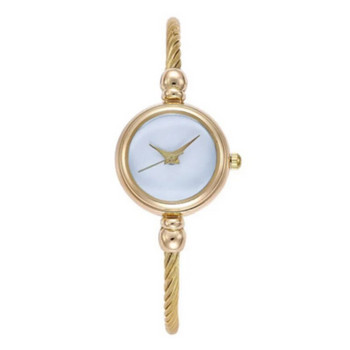 Дамски автоматичен часовник Малка златна гривна с гривна Луксозни часовници Дамски кварцов ръчен часовник от неръждаема стомана Ежедневни дамски часовници