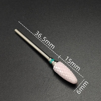 Keraminio karbido nagų grąžtas, sukamasis grąžtas, frezavimo nagų pjovimo antgalis, elektrinis gręžtuvas, skirtas manikiūro pedikiūro įrankiams