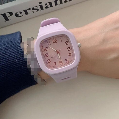 Četvrtasti kvarcni satovi za muškarce i žene Ins Style Jednostavan vodootporan sportski sat Moda za slobodno vrijeme Studentski sat za par Veleprodaja