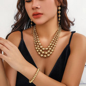 3 tk/komplekt liialdatud CCB materjalist Big Ball Chain kaelakee käevõru rippkõrvarõngas naistele punk turske paks Choker ehete komplekt