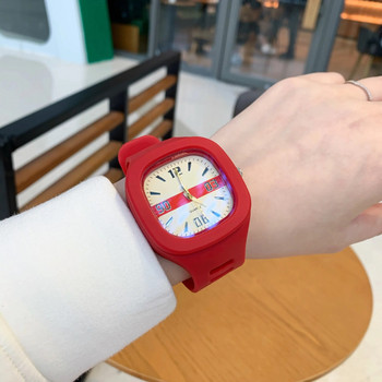 2022 Нови модни прости дамски часовници Студентски часовник Силиконова каишка Кварцов ръчен часовник за момиче Женски Relogio Feminino Zegarki
