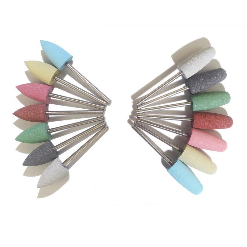 1vnt silikoninis nagų gręžtuvas frezavimo pjoviklis grąžtai dildės Nagų paviršiaus poliravimas elektrinei mašinai nagų šlifuokliui