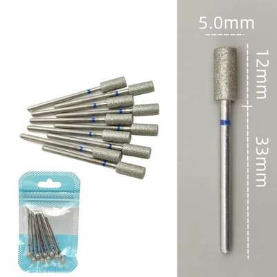 10 tkKomplekt Teemantküünte puuriteraga elektrilised freesid pediküüri jaoks maniküüri viilid küünenaha küünetööriistad tarvikud