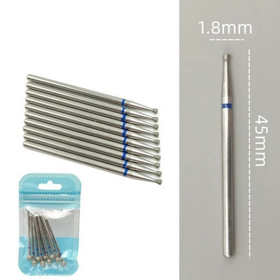 10 tkKomplekt Teemantküünte puuriteraga elektrilised freesid pediküüri jaoks maniküüri viilid küünenaha küünetööriistad tarvikud