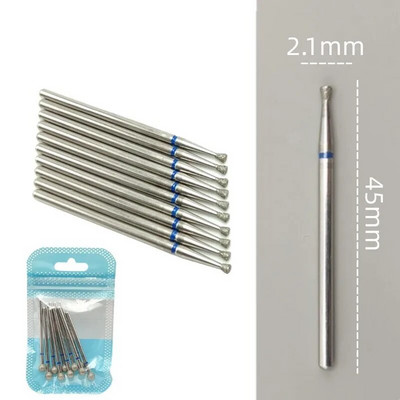 10 tkKomplekt Teemantküünte puuriteraga elektrilised freesid pediküüri jaoks maniküüri viilid küünenaha küünetööriistad tarvikud