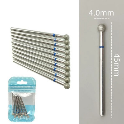 10 tkKomplekt Teemantküünte puuriteraga elektrilised freesid pediküüri jaoks maniküüri viilid küünenaha küünetööriistad tarvikud