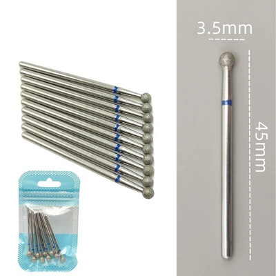 10 tkKomplekt Teemantküünte puuriteraga elektrilised freesid pediküüri jaoks maniküüri viilid küünenaha küünetööriistad tarvikud