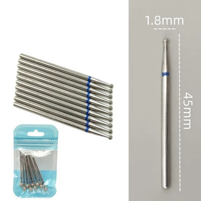 10 tkKomplekt Teemantküünte puuriteraga elektrilised freesid pediküüri jaoks maniküüri viilid küünenaha küünetööriistad tarvikud