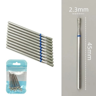 10 tkKomplekt Teemantküünte puuriteraga elektrilised freesid pediküüri jaoks maniküüri viilid küünenaha küünetööriistad tarvikud