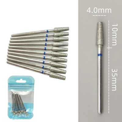 10 tkKomplekt Teemantküünte puuriteraga elektrilised freesid pediküüri jaoks maniküüri viilid küünenaha küünetööriistad tarvikud