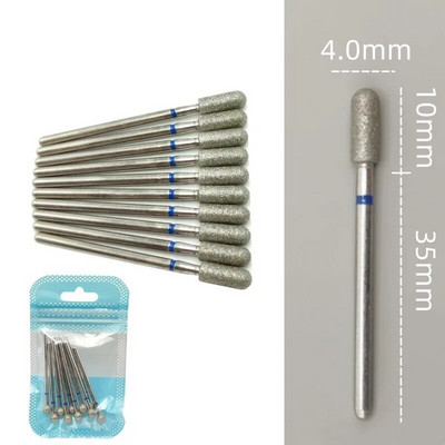 10 tkKomplekt Teemantküünte puuriteraga elektrilised freesid pediküüri jaoks maniküüri viilid küünenaha küünetööriistad tarvikud