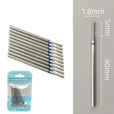 10 tkKomplekt Teemantküünte puuriteraga elektrilised freesid pediküüri jaoks maniküüri viilid küünenaha küünetööriistad tarvikud