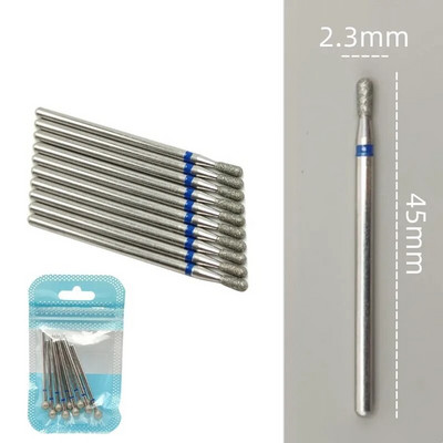 10 tkKomplekt Teemantküünte puuriteraga elektrilised freesid pediküüri jaoks maniküüri viilid küünenaha küünetööriistad tarvikud