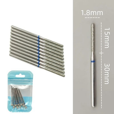 10 tkKomplekt Teemantküünte puuriteraga elektrilised freesid pediküüri jaoks maniküüri viilid küünenaha küünetööriistad tarvikud