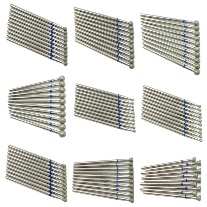 10 tkKomplekt Teemantküünte puuriteraga elektrilised freesid pediküüri jaoks maniküüri viilid küünenaha küünetööriistad tarvikud